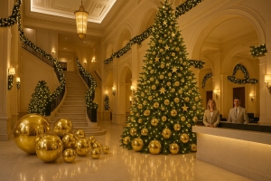 Arboles de Navidad Grandes, Artificiales y con luces LED