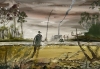 CAVE-AYUMI GALLERY, Tokio. Swab Emerging. Taichi Nakamura, ‘Dirty river fishing’, 2022