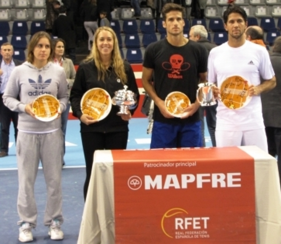 Anabel Medina, Laura Pous, Feliciano López y Fernando Verdasco