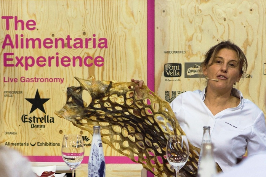 Yolanda León del restaurante Cocinandos en el Showcooking