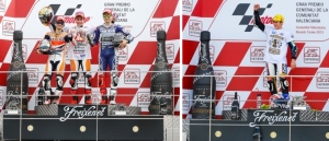 Marc Marquez en Moto GP y Maverick Viñales en Moto 3 Campeones del mundo de motociclismo