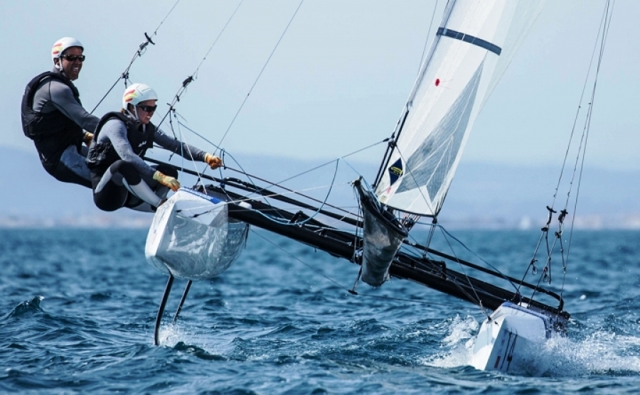 Fernando Echávarri y Tara Pacheco, subcampeones del mundo de Nacra 17