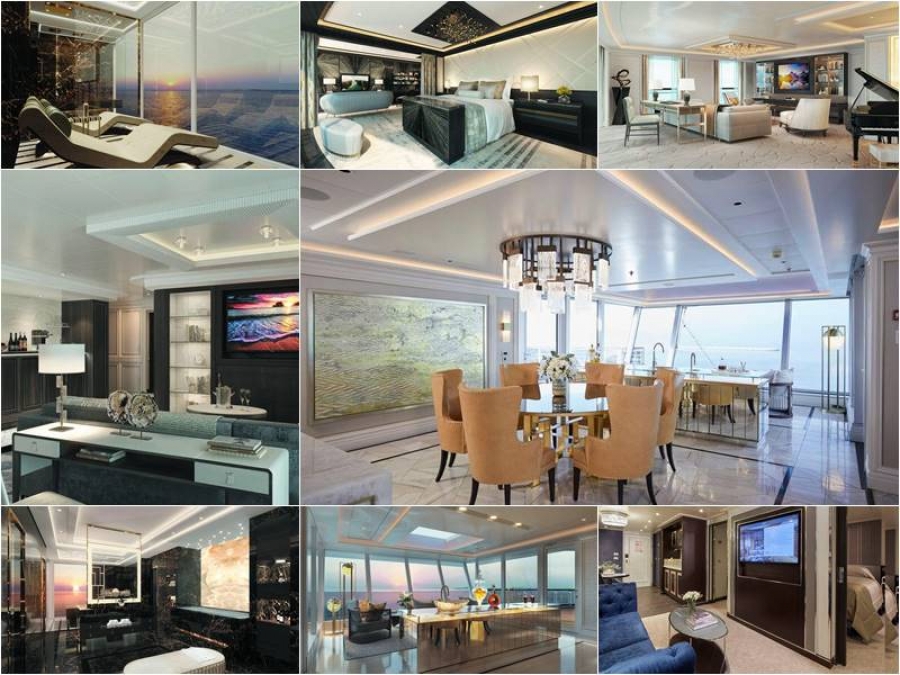 Las espectaculares suites del crucero Seven Seas Splendor