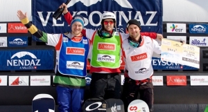 Lucas Eguibar conquista un oro en la Copa del Mundo de snowboard cross (SBX) FIS de Veysonnaz (Suiza) disputada el dia 14. La plata fue para el ruso Nikolay Olyunin, y el bronce fue para el canadiense Kevin Hill.