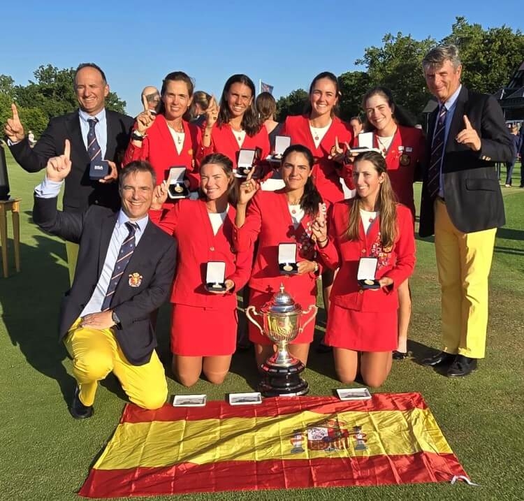 IEspaña para gana el séptimo Europeo Absoluto Femenino por Equipos de Golf